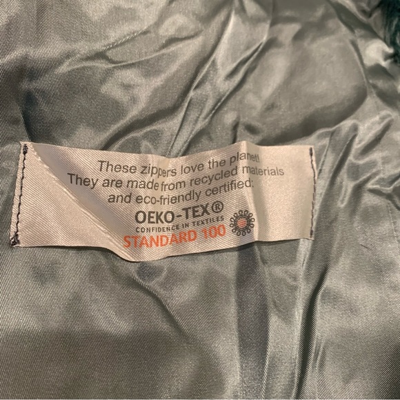 Nonat Luxury Coats "Margot Short Coat", Color: Teal, Size S - Picture 8 of 9